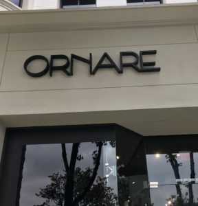 Read more about the article Halo-Lit Channel Lettering for Ornare in West Hollywood