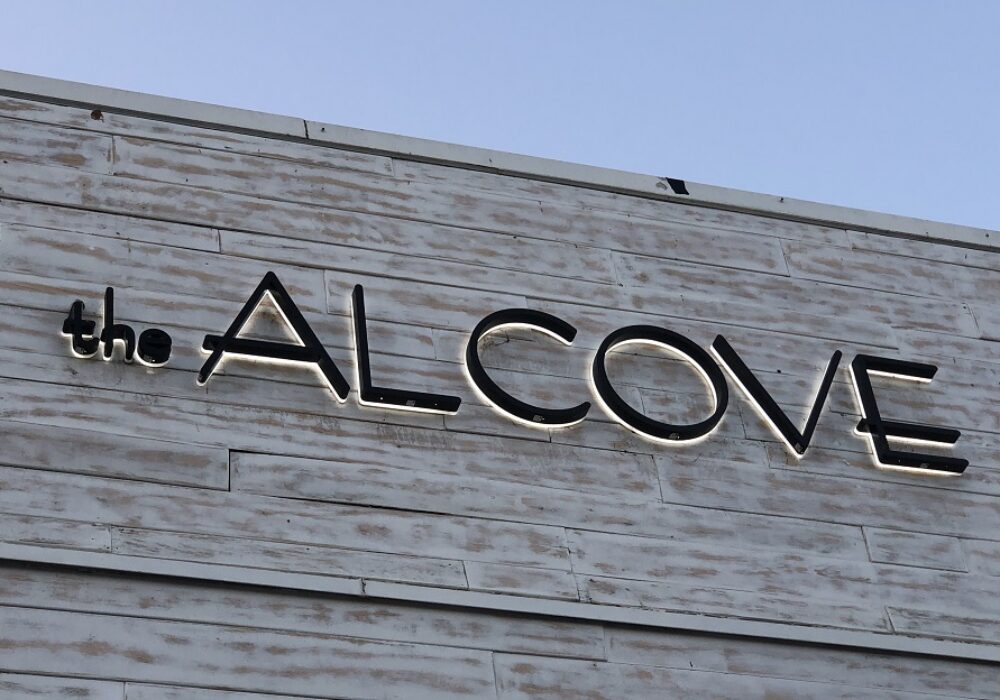 Edge Lit Letters for The Alcove in Malibu