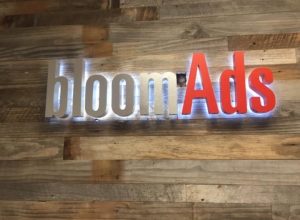 Read more about the article Halo-Lit Lobby Sign for Bloom Ads in Woodland Hills
