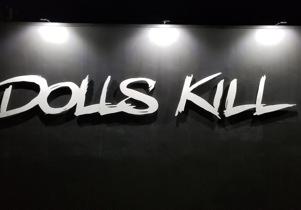 Custom Building Signage for Dolls Kill in West Hollywood