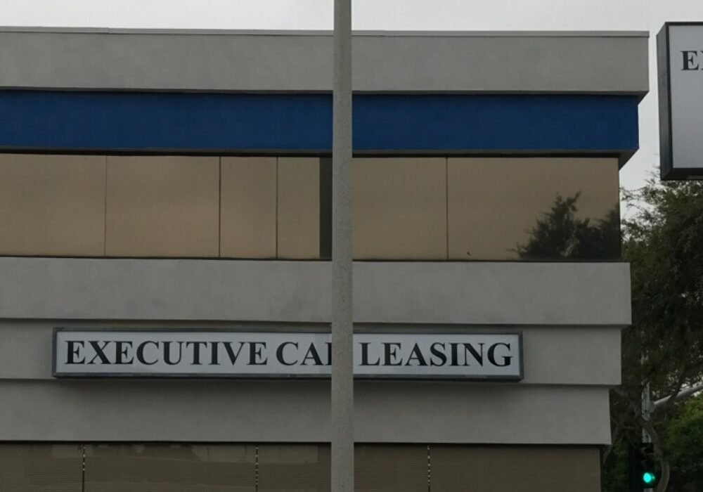 Lightbox Inserts for Executive Car Leasing in West Hollywood