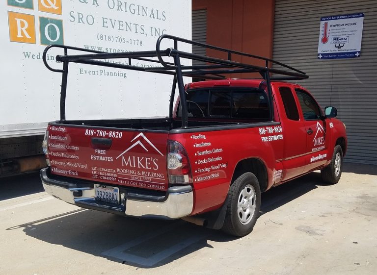 Vehicle Graphics for Mike’s Roofing in Van Nuys Premium Solutions