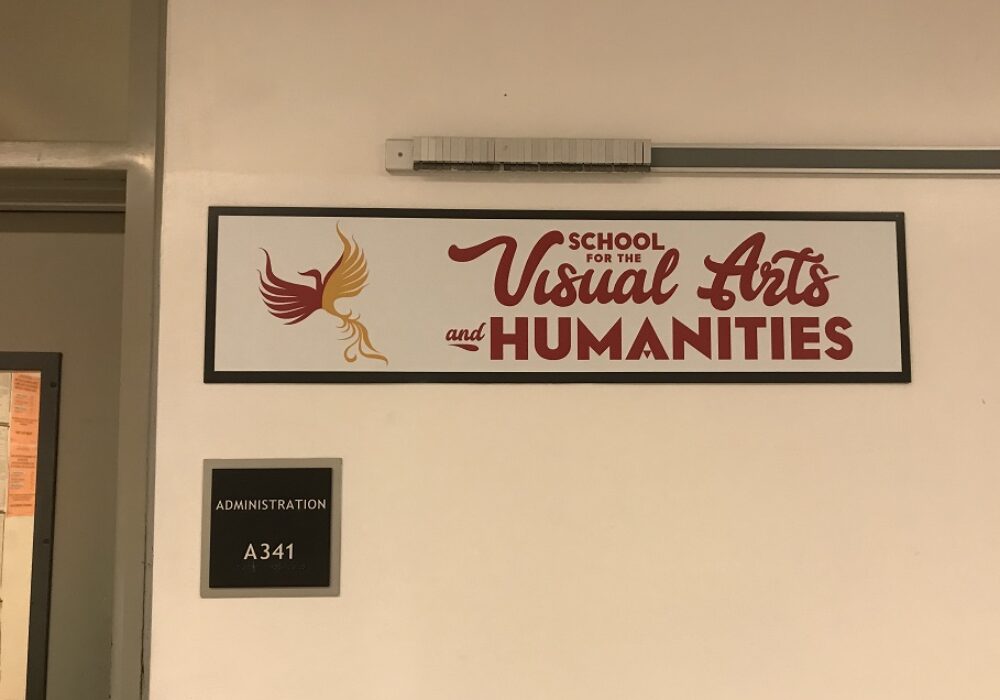 School Sign for a Painter and his Class