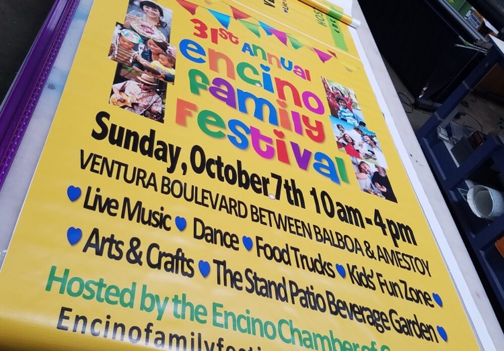 Full Color Banner for Encino Chamber of Commerce
