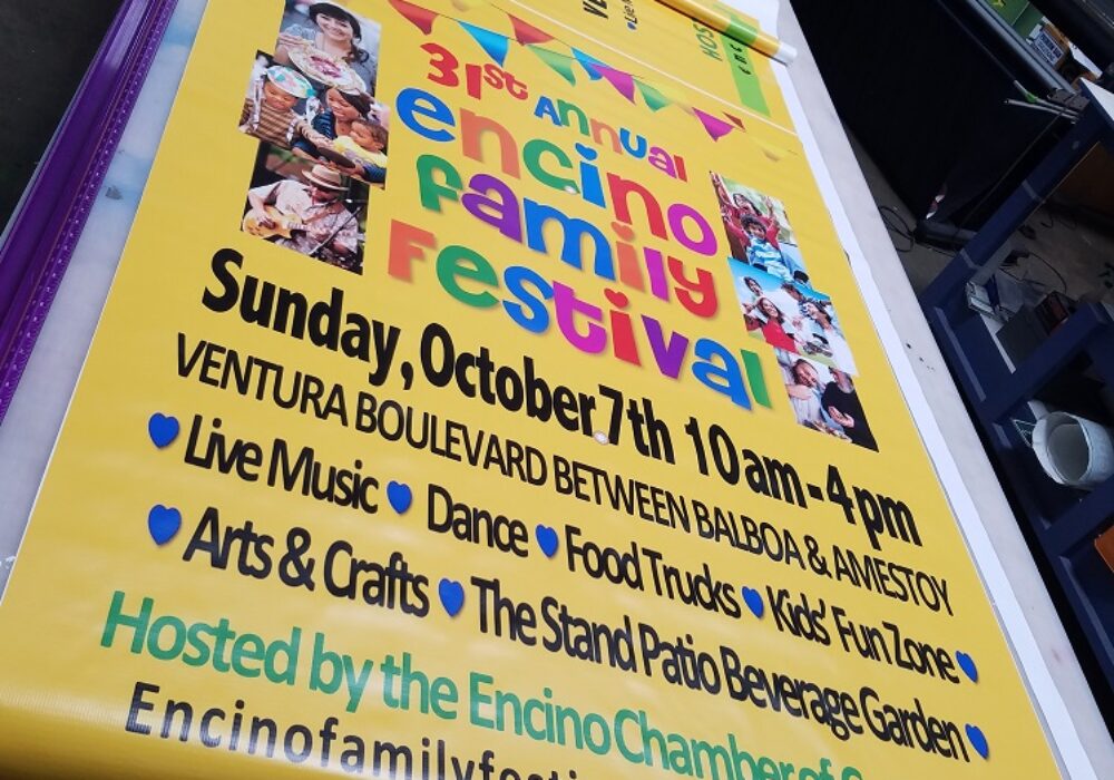 Full Color Banner for Encino Chamber of Commerce