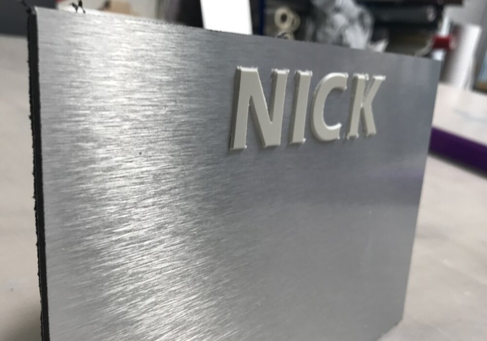 New Tactile and Braille Sign Machine