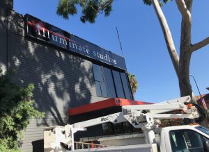 Read more about the article Light Box Insert Sign Installation for Illuminate Hollywood in Studio City