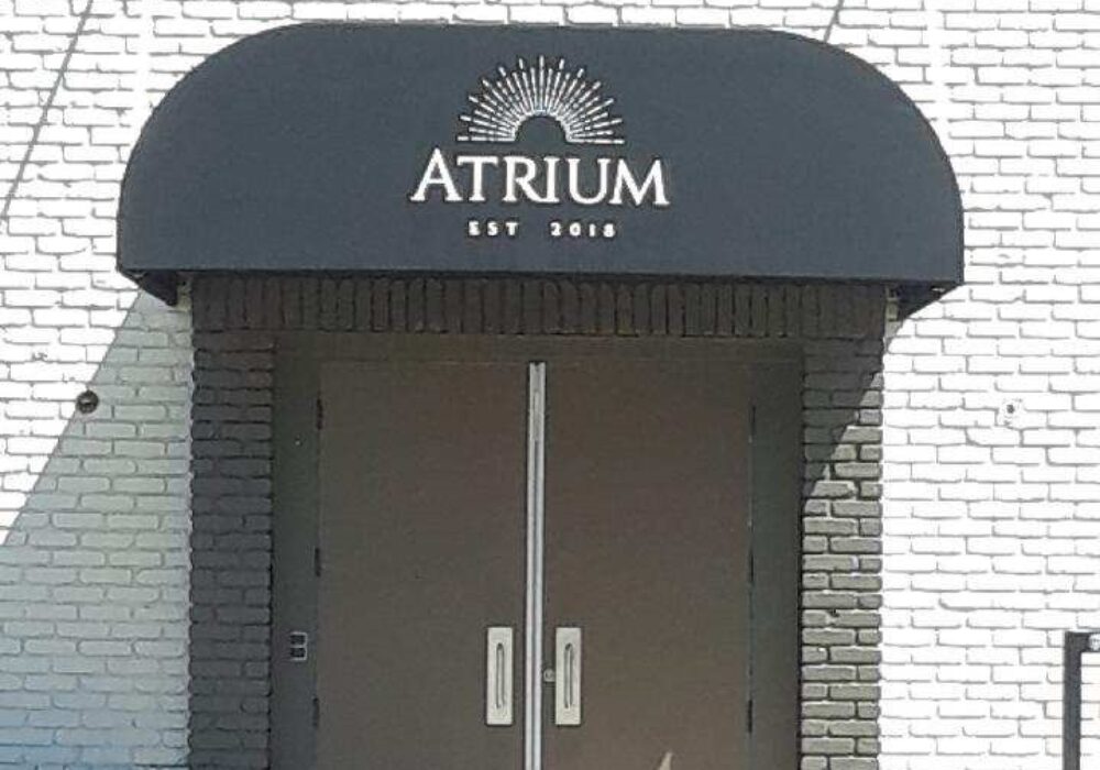 Awning Sign for Atrium in Woodland Hills