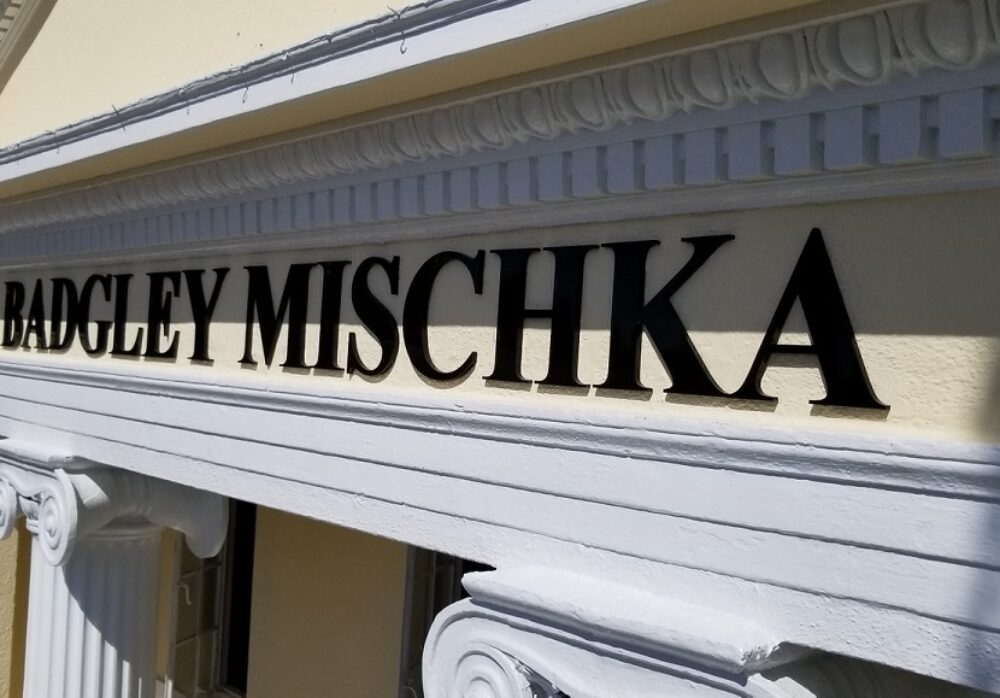 Dimensional Building Lettering for Badgley Mischka in West Hollywood