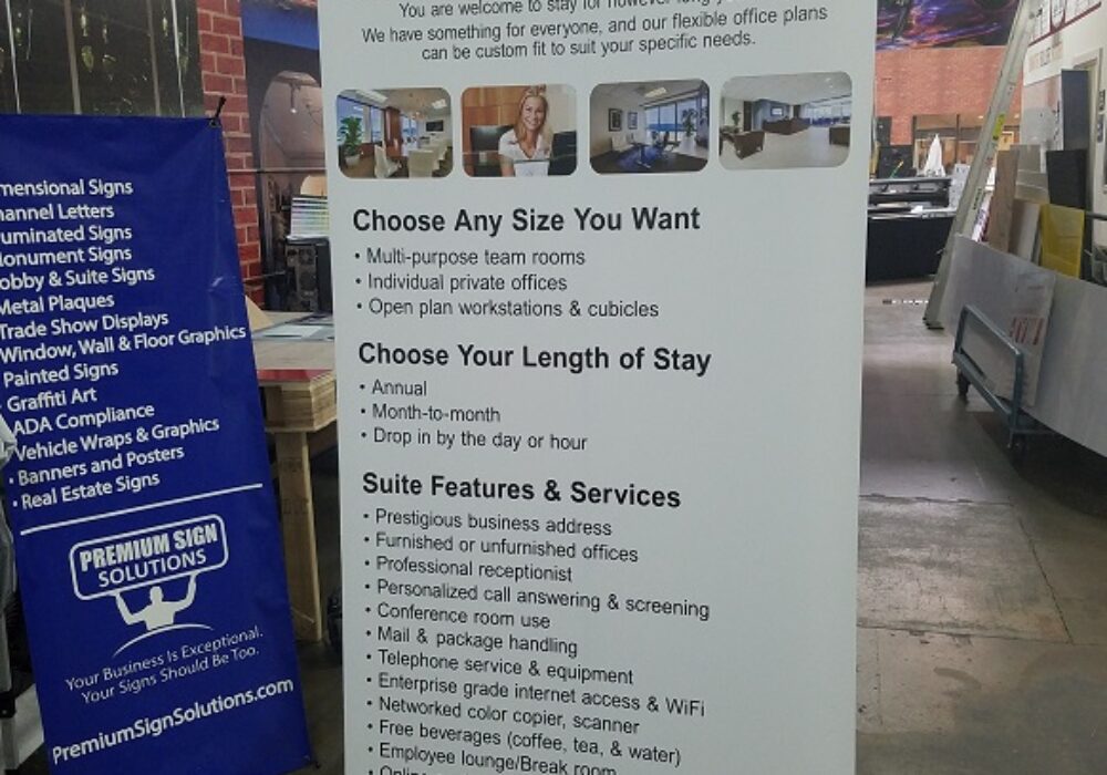 Pop-Up Banners for Barrister Executive Suites Across Greater Los Angeles Area