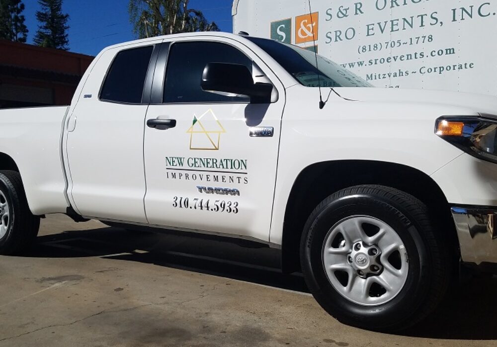 Vehicle Lettering for New Generation Improvements in the Greater Los Angeles Area