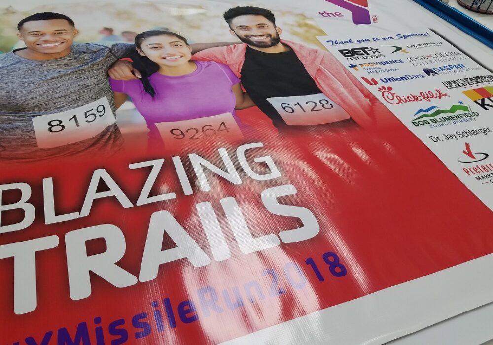 Missile Run Sponsor Banners for West Valley YMCA in Reseda