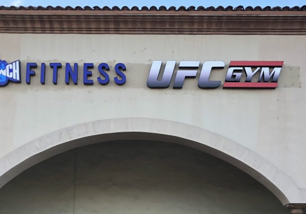 Sign Removal of UFC Gym’s Lettering for Crunch Fitness in Rancho Cucamonga