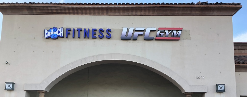 sign removal of ufc gym s lettering for crunch fitness in rancho cucamonga premium solutions crunch fitness in rancho cucamonga