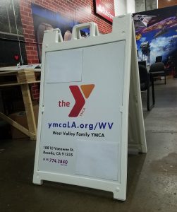 Read more about the article Custom A-Frame Sign for the West Valley YMCA in Reseda