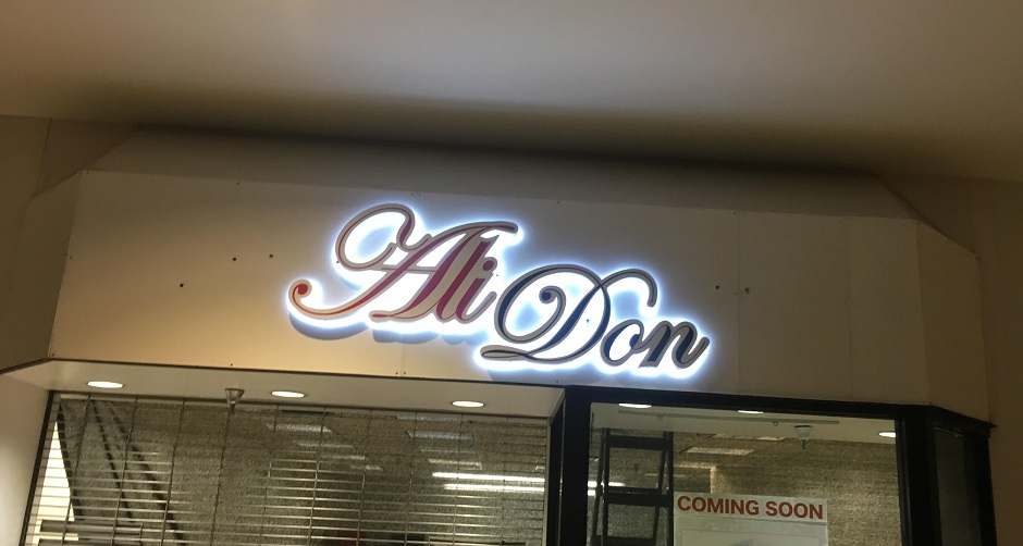 You are currently viewing Halo-Lit Channel Lettering for Ali Don at Del Amo Fashion Center in Torrance