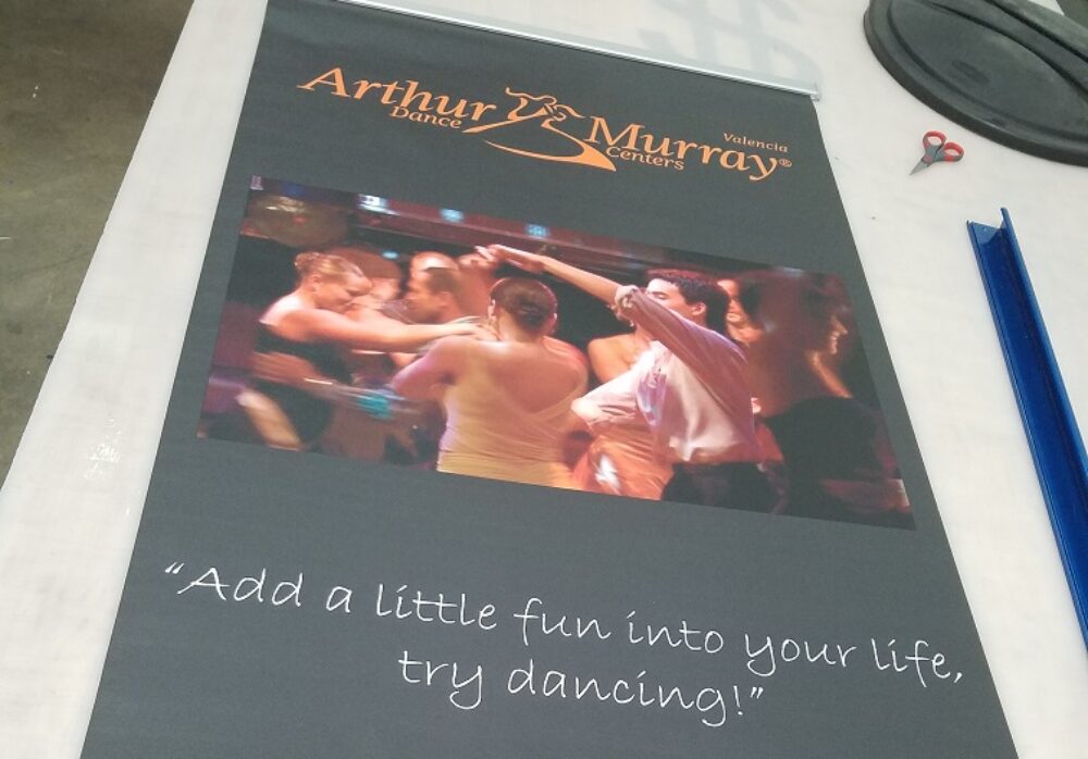 Pop-Up Banner for Arthur Murray Dance Studio in Santa Clarita