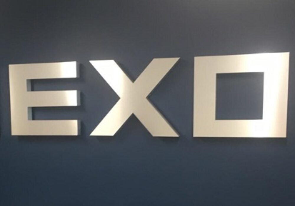 Aluminum Lobby Sign for Nexon in Los Angeles