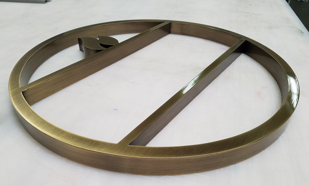 You are currently viewing Preview: Custom Brass Logo Sign