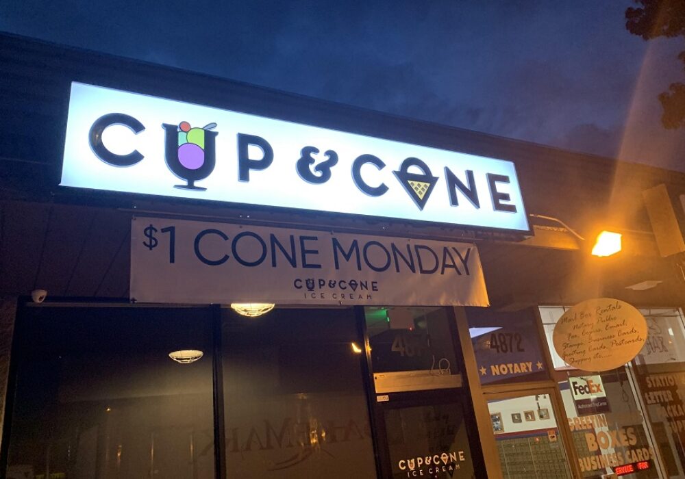 Sign Repair for Cup and Cone in Woodland Hills
