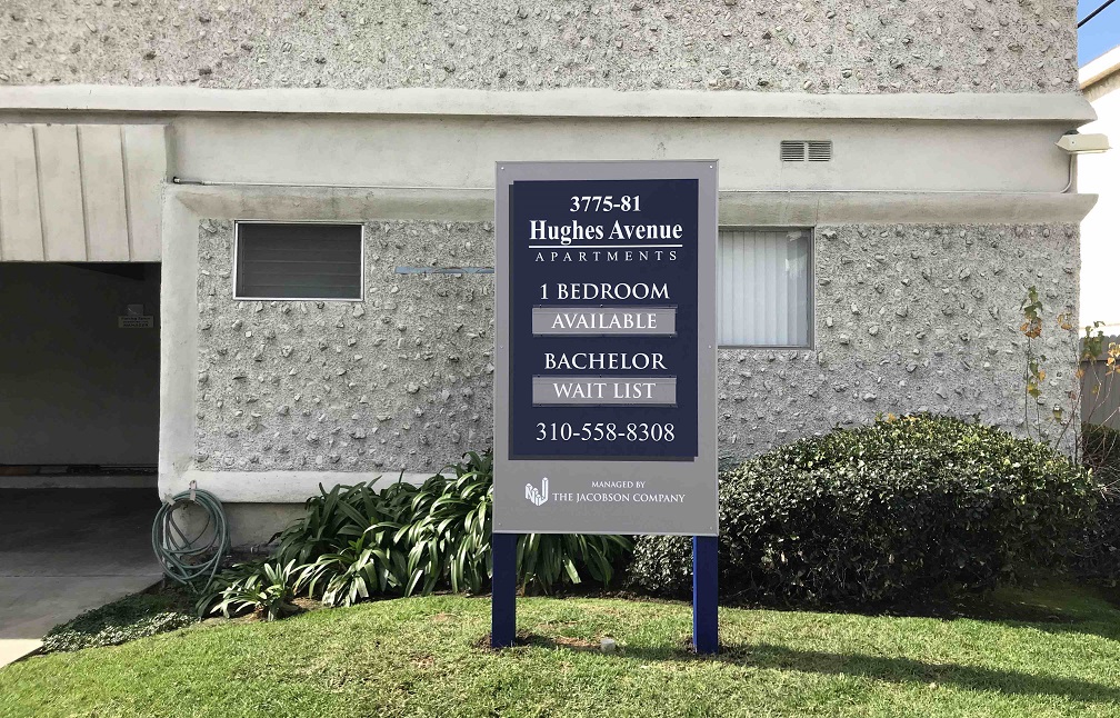 You are currently viewing Hughes Ave. Apartment Sign for The Jacobson Company