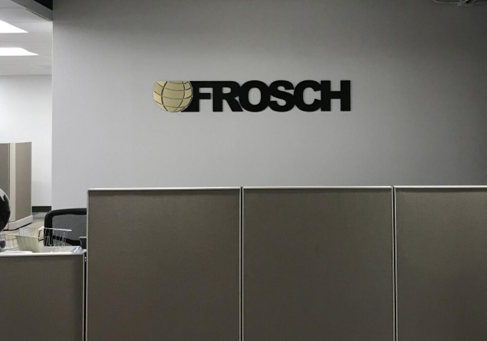 Lobby Sign for FROSCH in North Hollywood