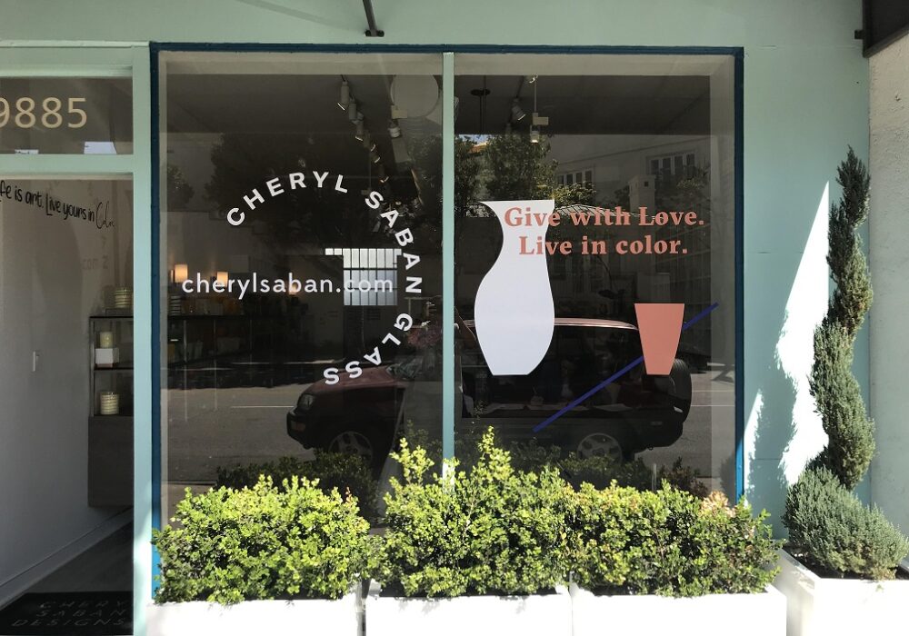 Vinyl Window Graphics for Cheryl Saban in Beverly Hills