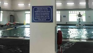 Read more about the article Metal Swimming Pool Sign for the West Valley YMCA in Reseda
