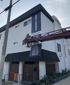 Read more about the article Building Banner for North Oak Property Management in Woodland Hills