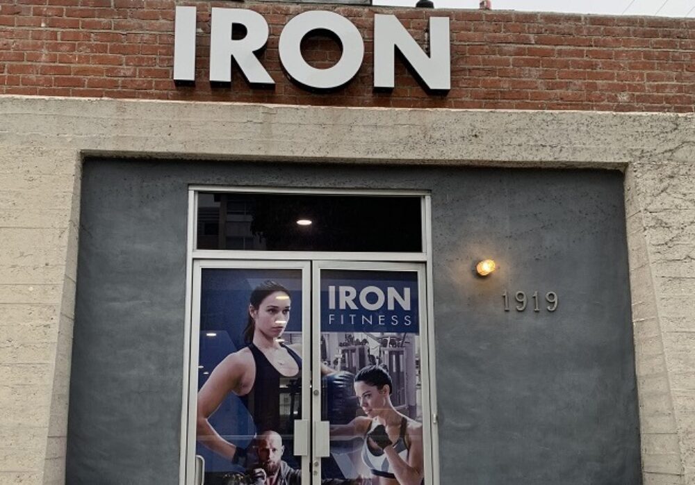 Channel Lettering Sets for IRON Fitness in Santa Monica