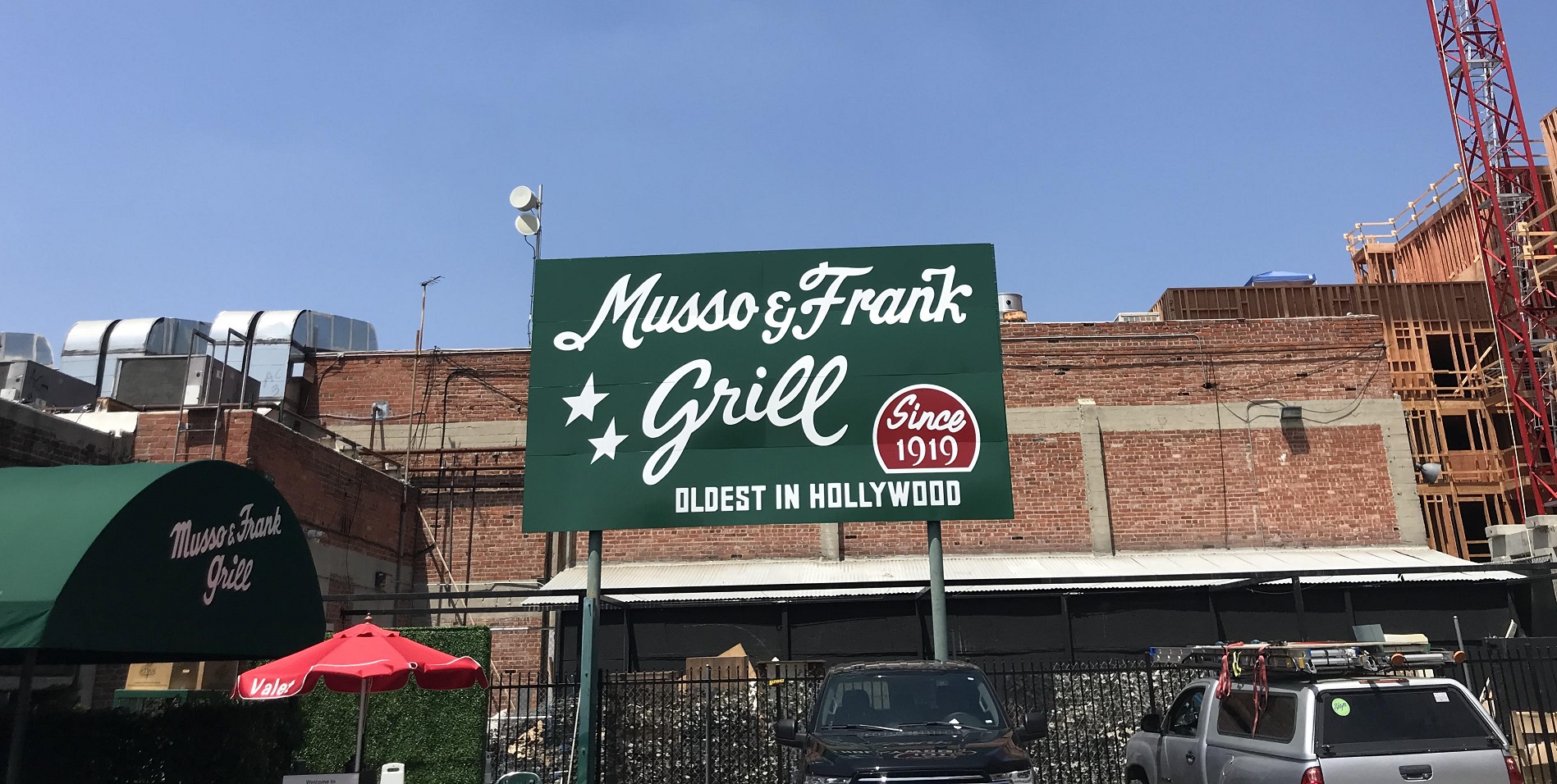 Hollywood, Musso & Frank Grill, restaurant sign, custom sign, hand-painted metal sign, metal sign, outdoor sign, storefront sign, sign company, sign and banner company near me, tarzana, business signs, , sign companies, sign company near me, sign making, sign resource and like companies, signs for sale for business, business signage, sign logo, sign logo stand, where to make my logo sign