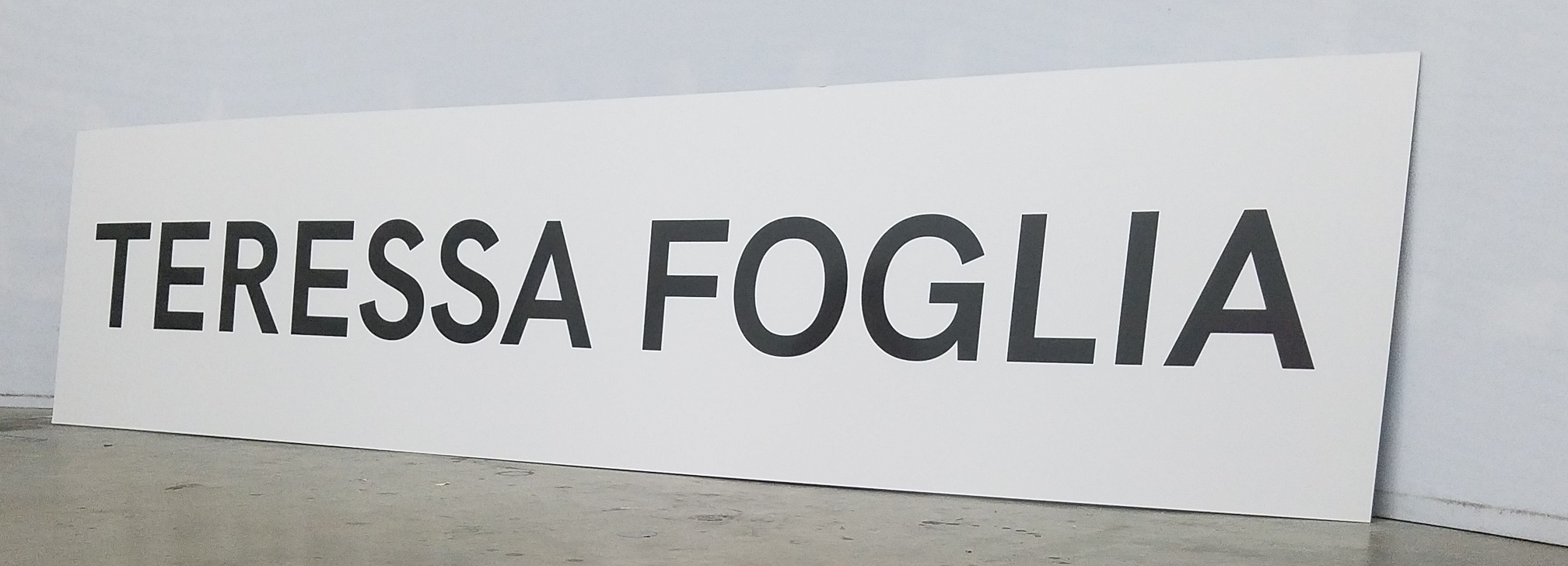 You are currently viewing Metal Sign for Teressa Foglia