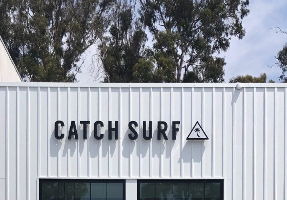 Halo Letters for Catch Surf in Malibu