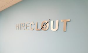 Read more about the article Dimensional Letter Lobby Sign for Hireclout in Woodland Hills