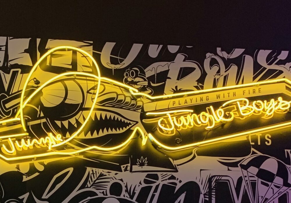 Airplane Neon Sign for Jungle Boys in Los Angeles