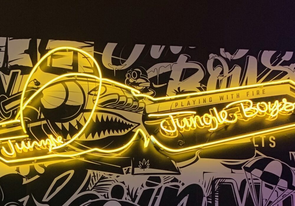 Airplane Neon Sign for Jungle Boys in Los Angeles