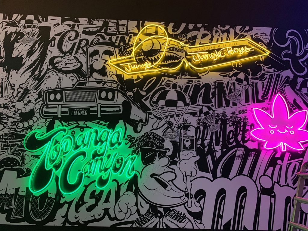 Airplane Neon Sign for Jungle Boys in Los Angeles Premium Solutions