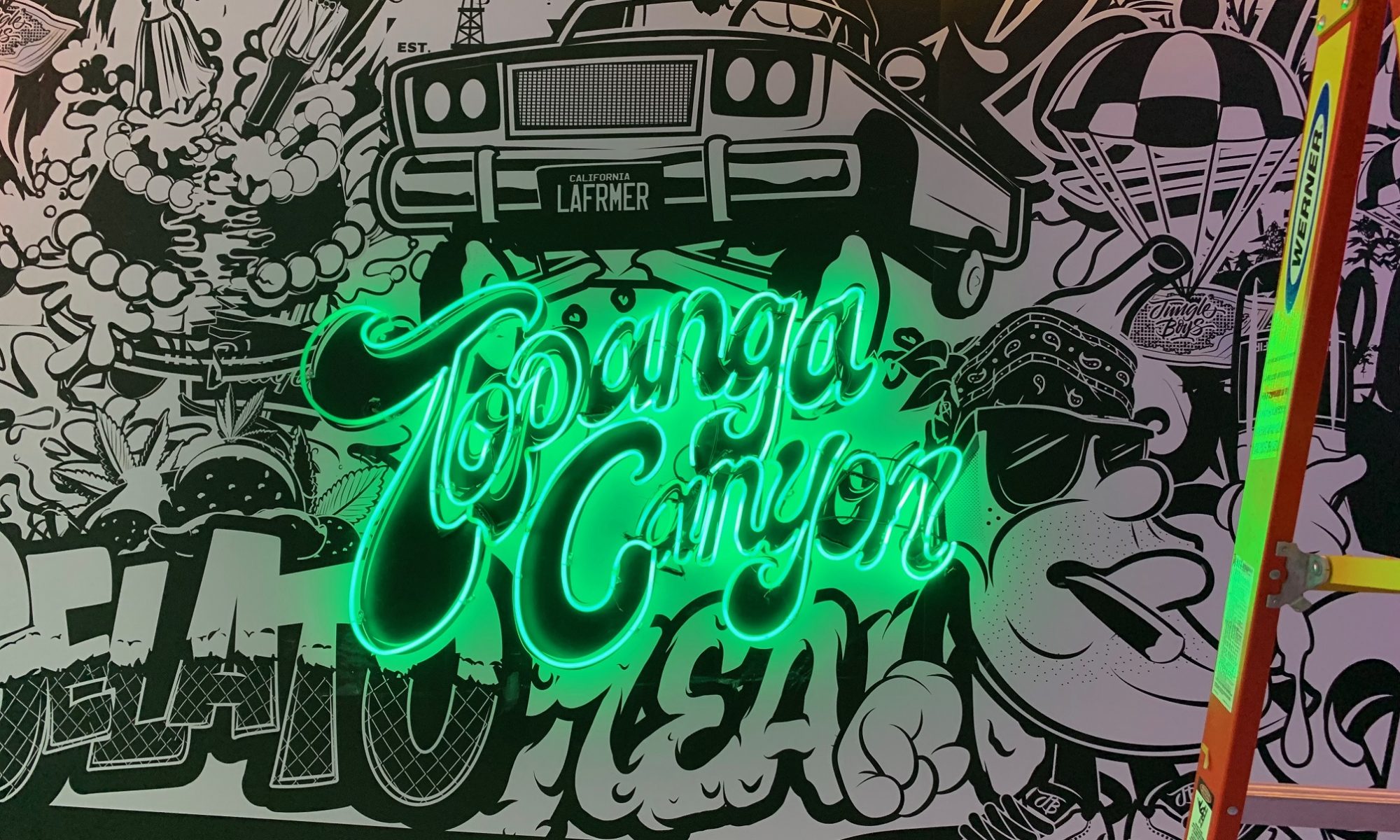 Topanga Canyon Neon Sign for Jungle Boys in Los Angeles | Premium Solutions