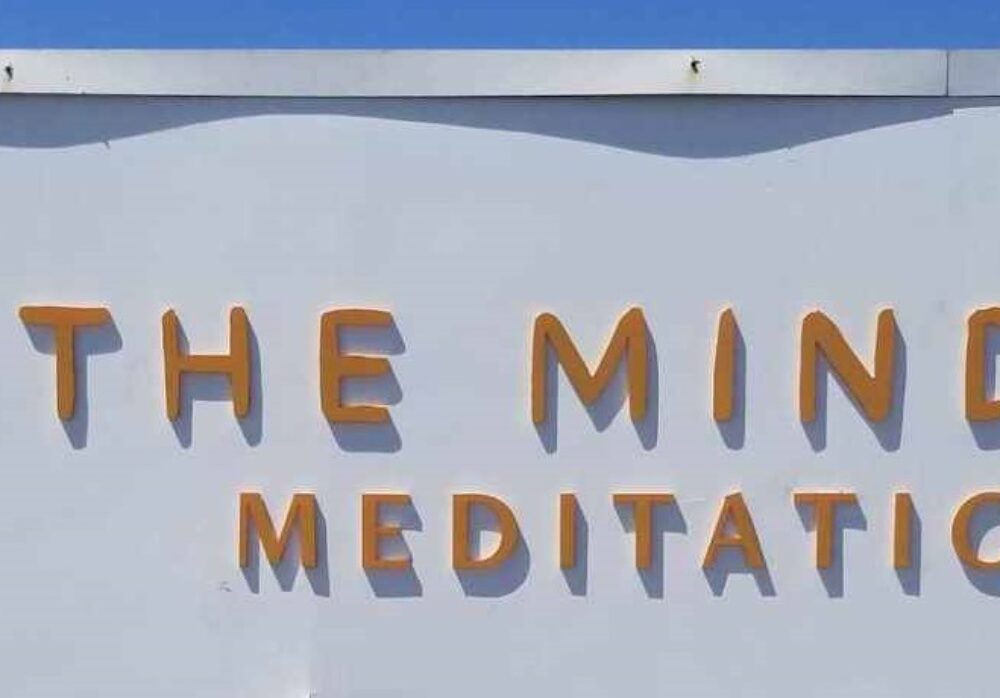 Storefront Sign for The Mindry in Malibu
