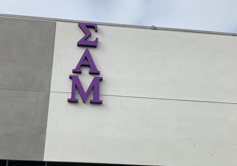 Channel Letters for USC Fraternity in Los Angeles