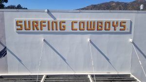Read more about the article Custom Business Sign for Surfing Cowboys in Malibu