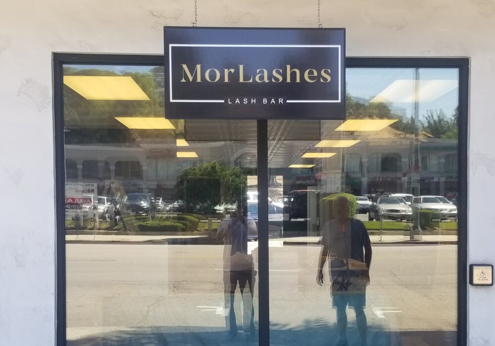 Custom Business Signs for MorLashes in Tarzana