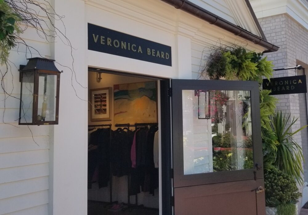 Boutique Storefront Sign for Veronica Beard in Pacific Palisades