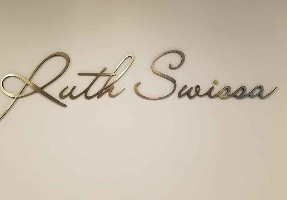 Lobby Sign for Ruth Swissa in West Hills