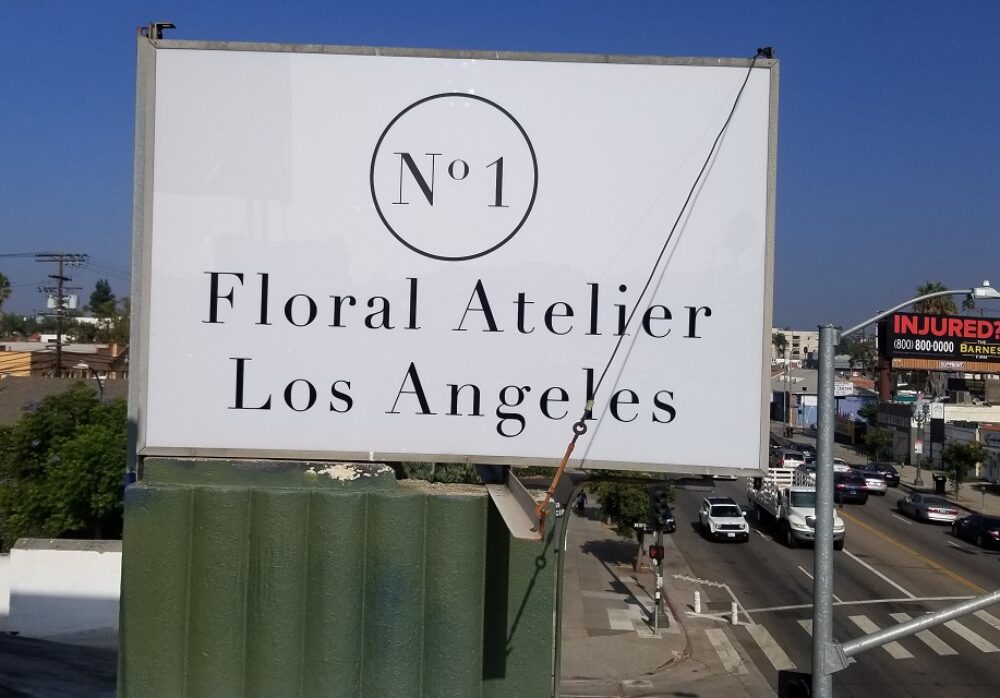Pole Sign for French Florist in Los Angeles