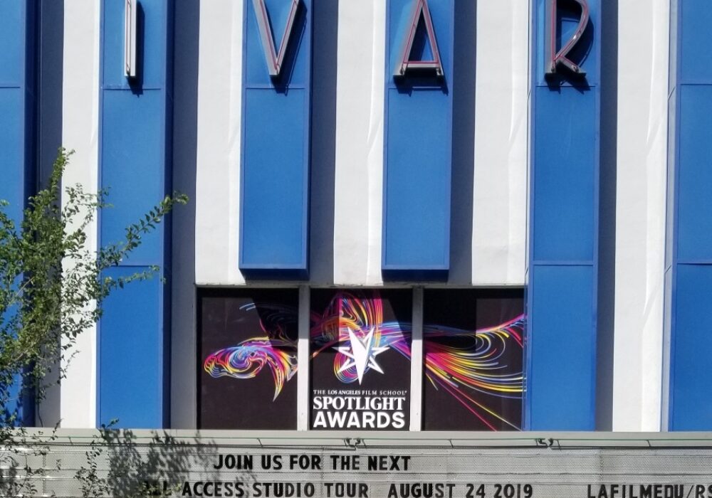 Ivar Theater Window Graphics for LA Film School in Hollywood