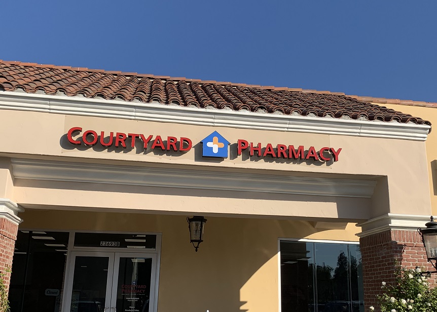 You are currently viewing Channel Letters for Courtyard Pharmacy in Calabasas