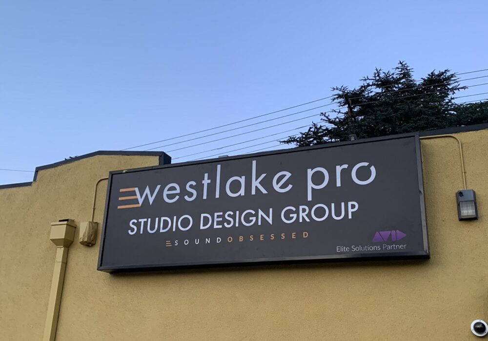 Lightbox Sign for Westlake Pro Audio in Universal City