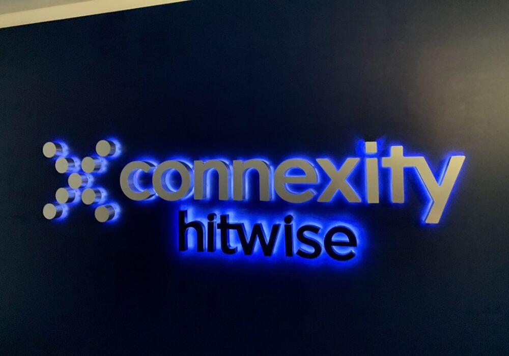 Halo Lit Lobby Sign for Connexity in Santa Monica