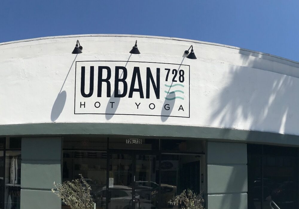 Painted Sign for Urban Hot Yoga in Los Angeles